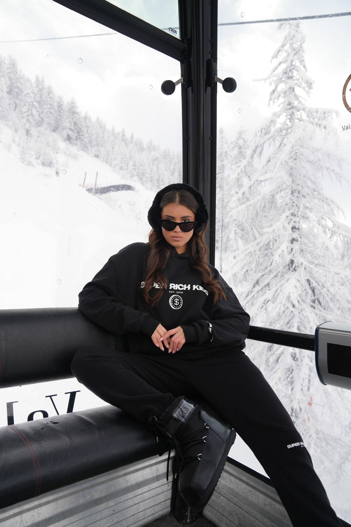 'Super Rich Kids' Joggers Black