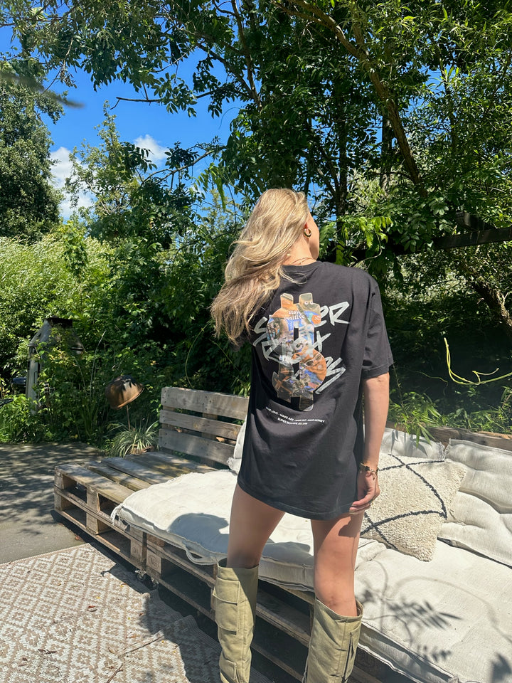 T-Shirt 'Stay Positive' Black