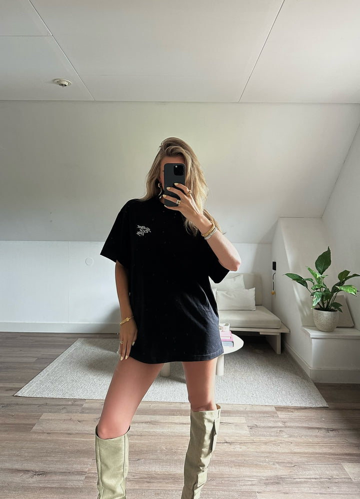 T-Shirt 'Stay Positive' Black