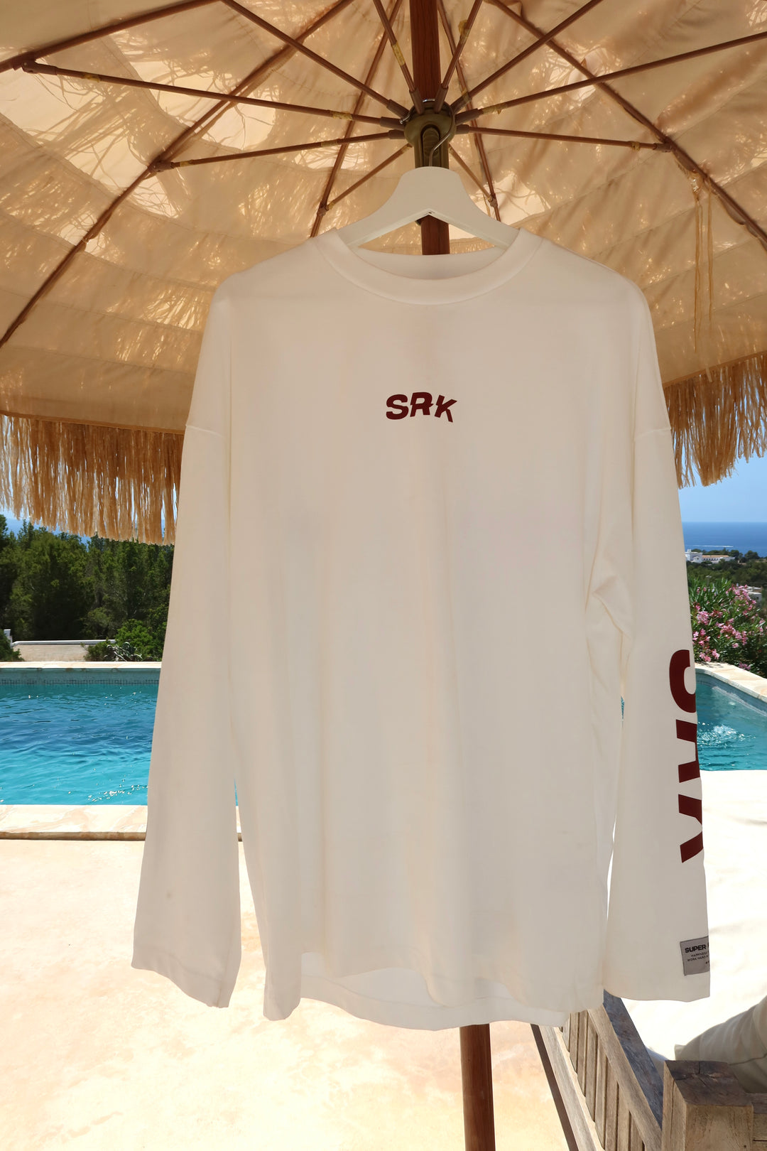 SRK Longsleeve tee 'Off White & Burgundy'