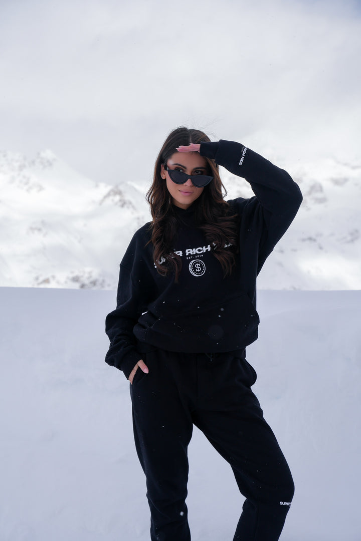 'Super Rich Kids' Joggers Black