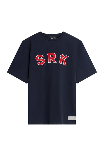 SRK T-Shirt 'Patch' – Navy & Red