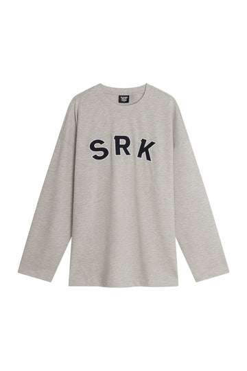 SRK Longsleeve Tee 'Patch' – Grey Melange