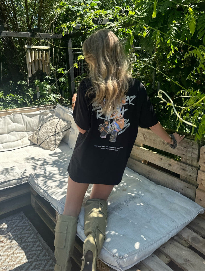 T-Shirt 'Stay Positive' Black