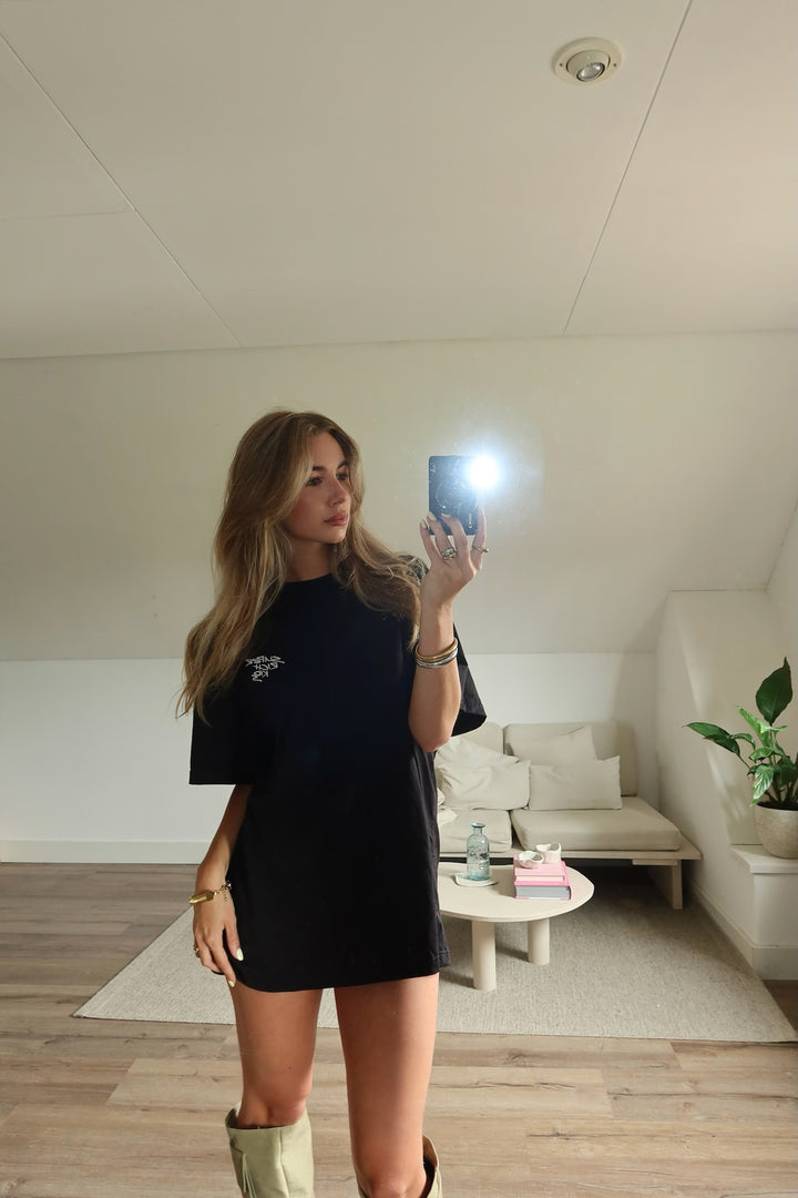 T-Shirt 'Stay Positive' Black