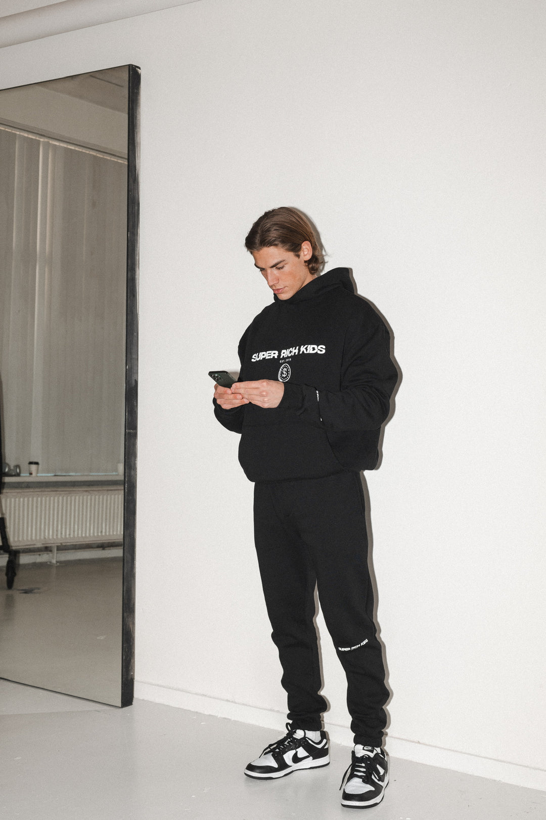 'Super Rich Kids' Joggers Black