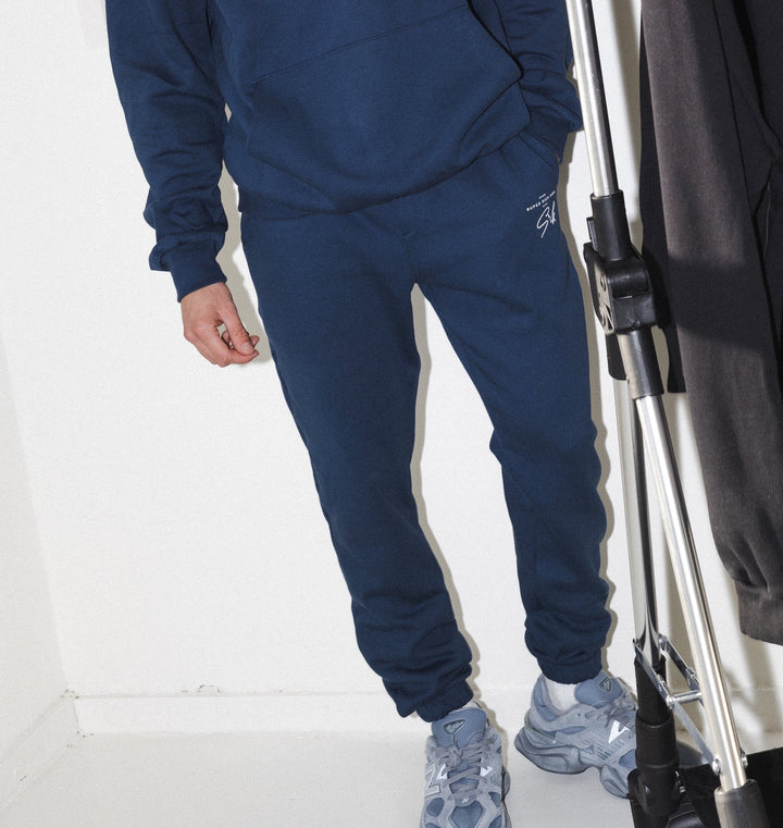 'Signature' Navy Joggers