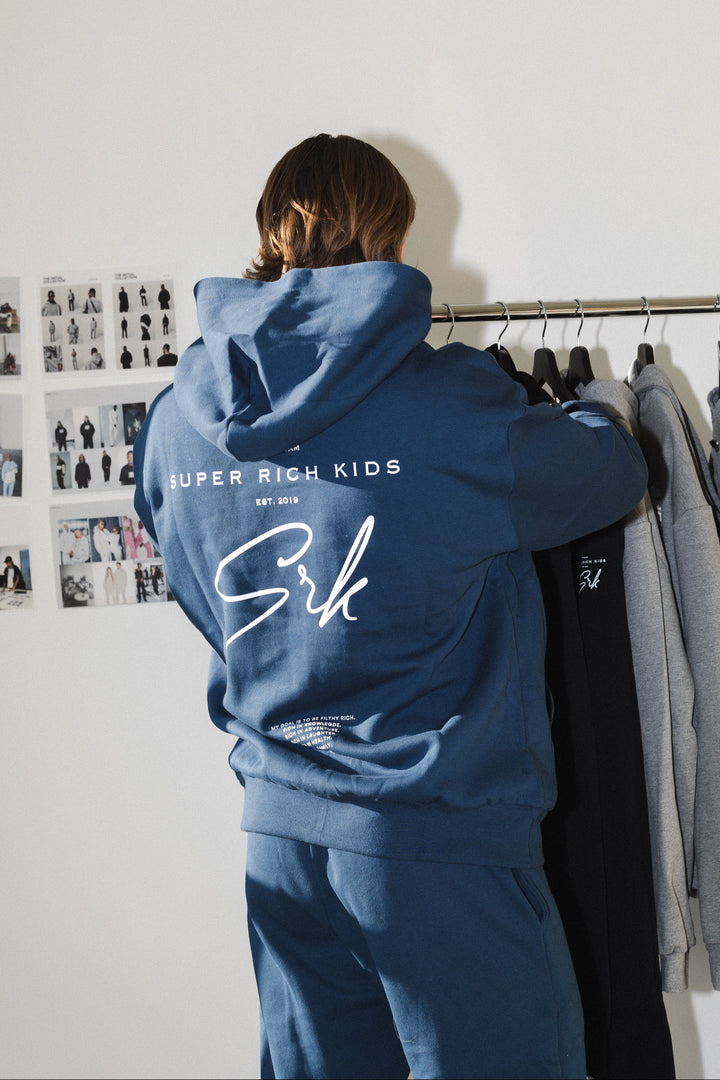 'Signature' Navy Hoodie