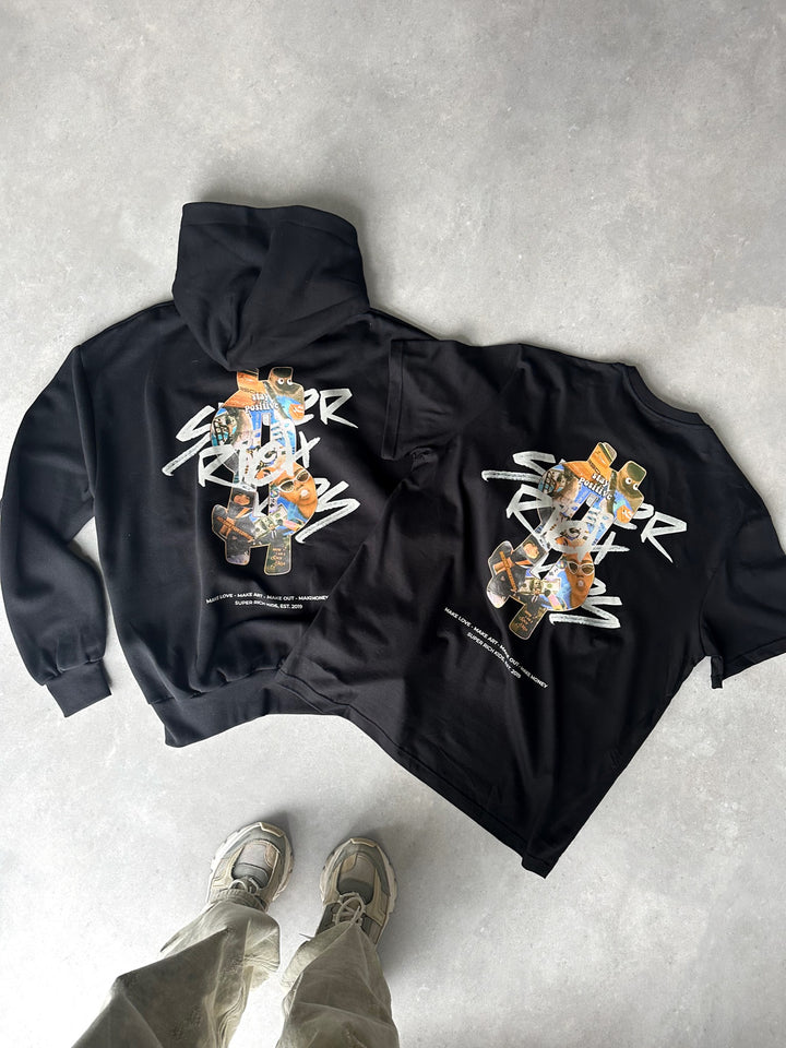 T-Shirt 'Stay Positive' Black