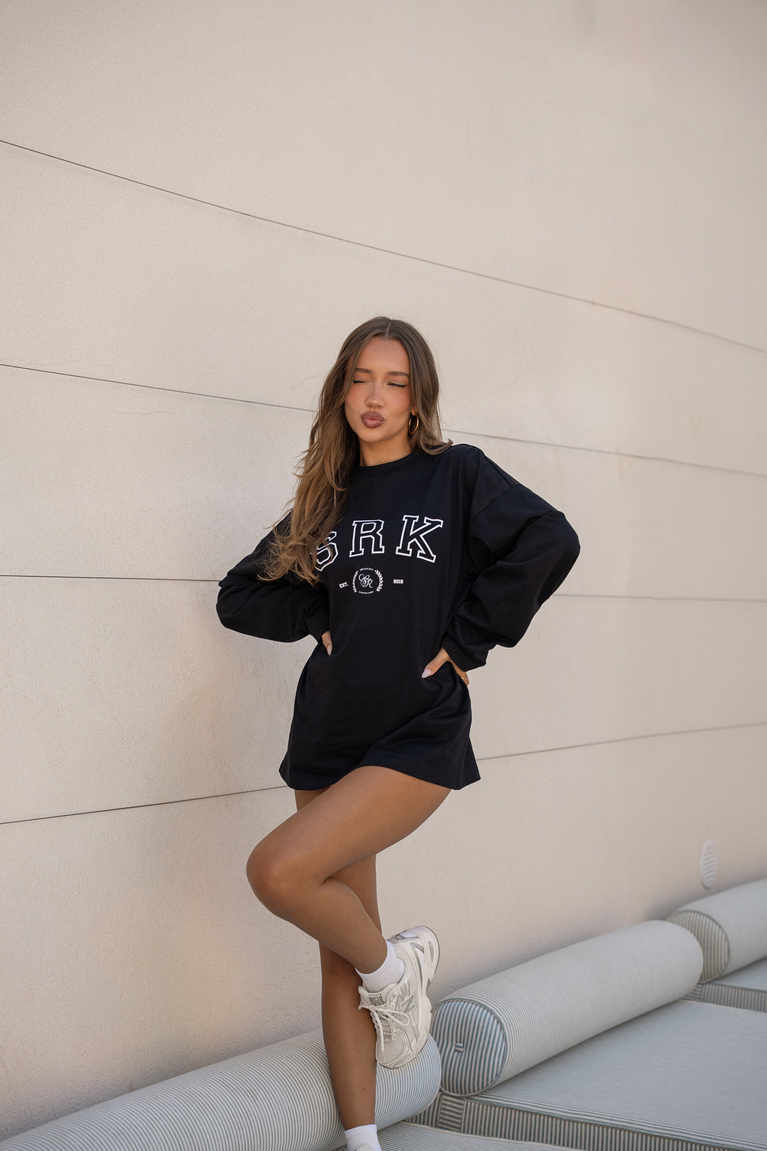 SRK Longsleeve Tee - Black &amp; White