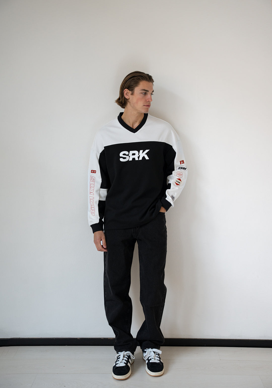 'Monaco Racing' Oversized Jersey 'Black & White'