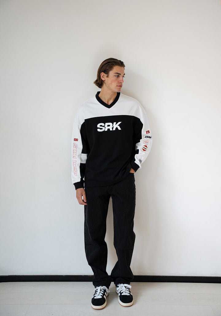 'Monaco Racing' Oversized Jersey 'Black & White'