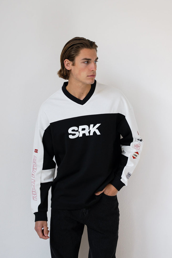 'Monaco Racing' Oversized Jersey 'Black & White'