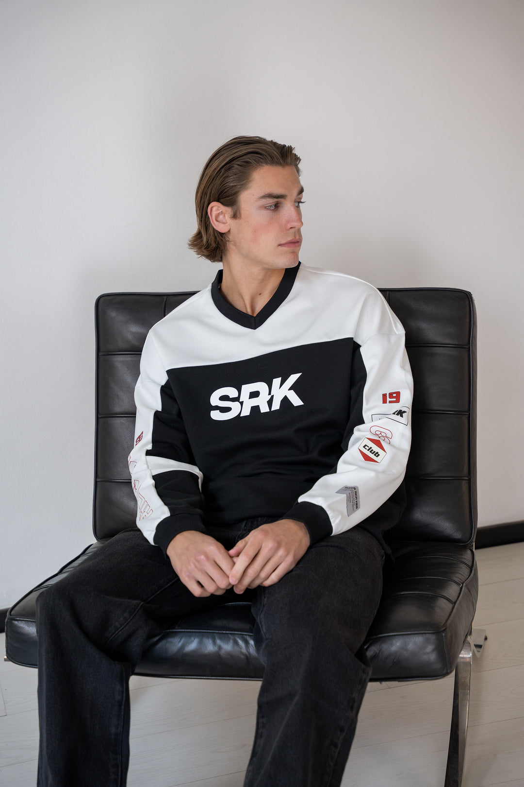 'Monaco Racing' Oversized Jersey 'Black & White'