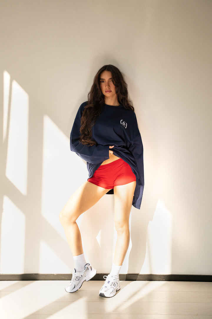SRK Society Longsleeve Tee 'Navy & White'
