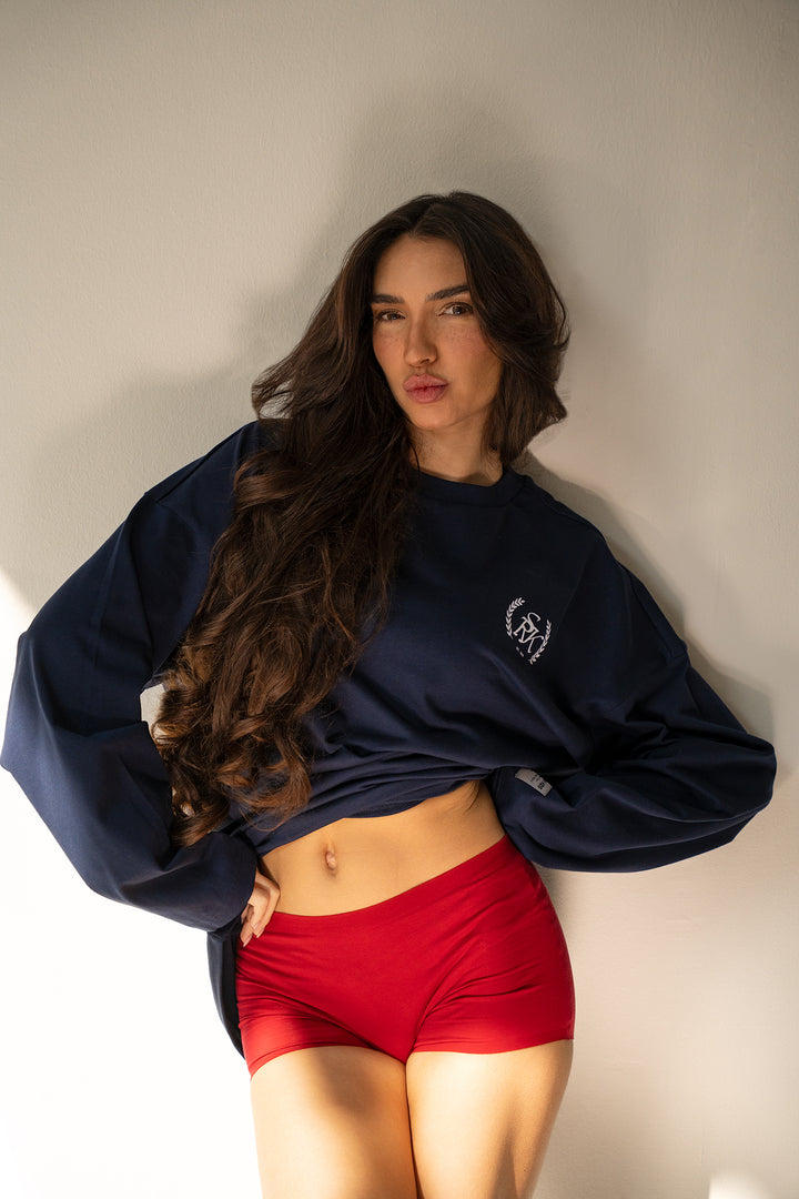 SRK Society Longsleeve Tee 'Navy & White'