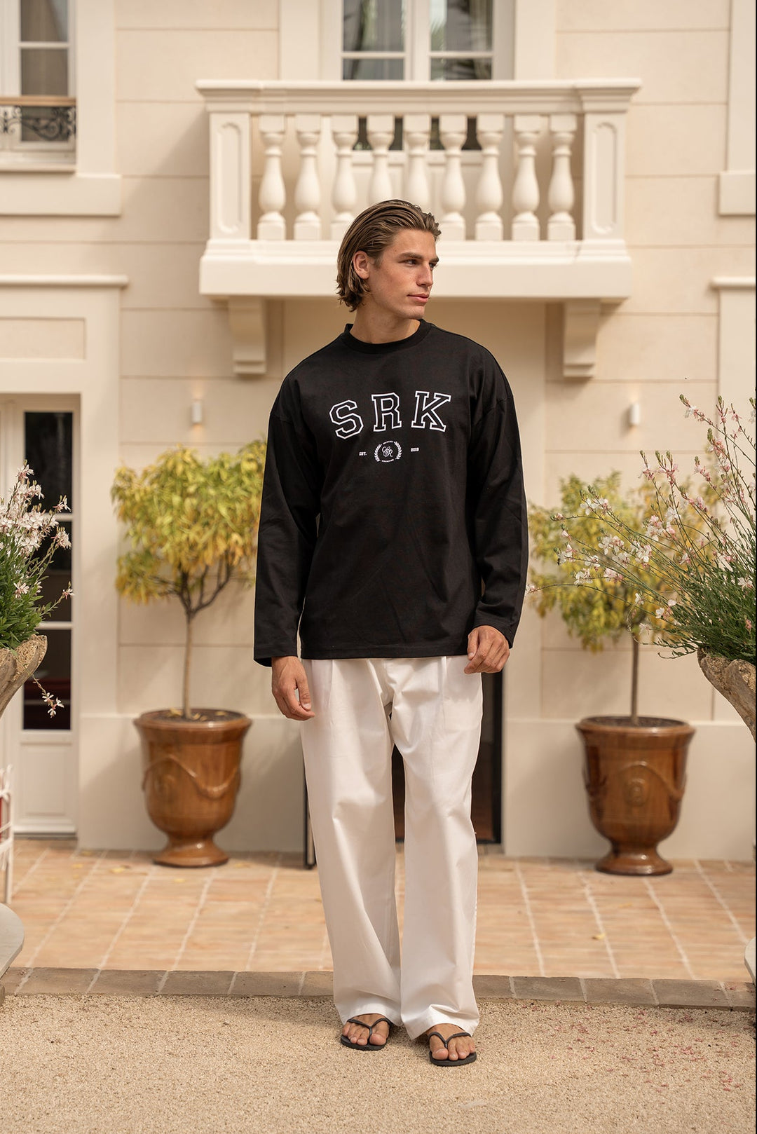 SRK Longsleeve Tee - Black &amp; White