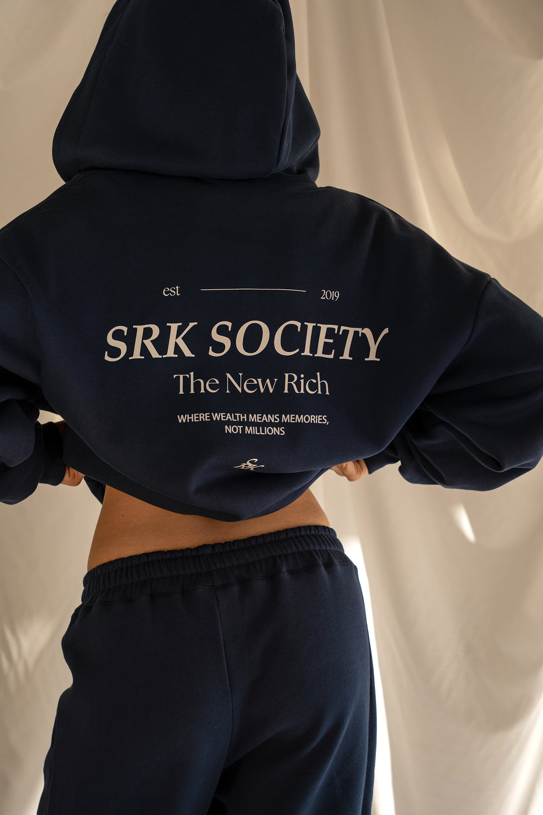 'The New Rich' Navy Tracksuit