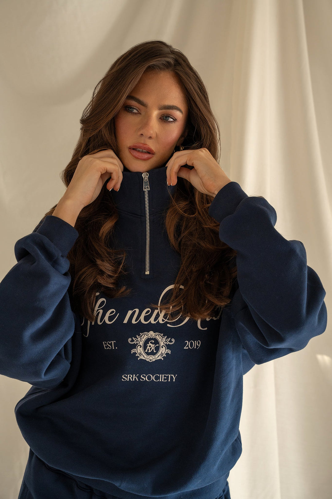 'The New Rich' Navy Tracksuit