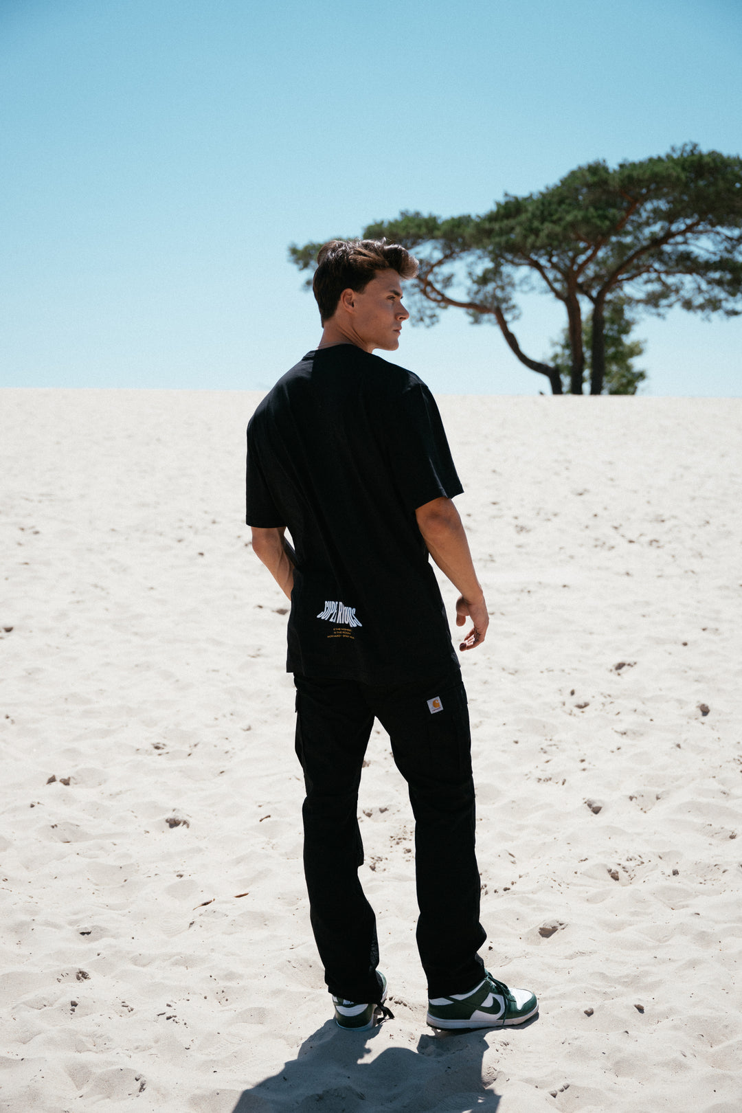 T-Shirt 'Highest in the Room' Black & Yellow