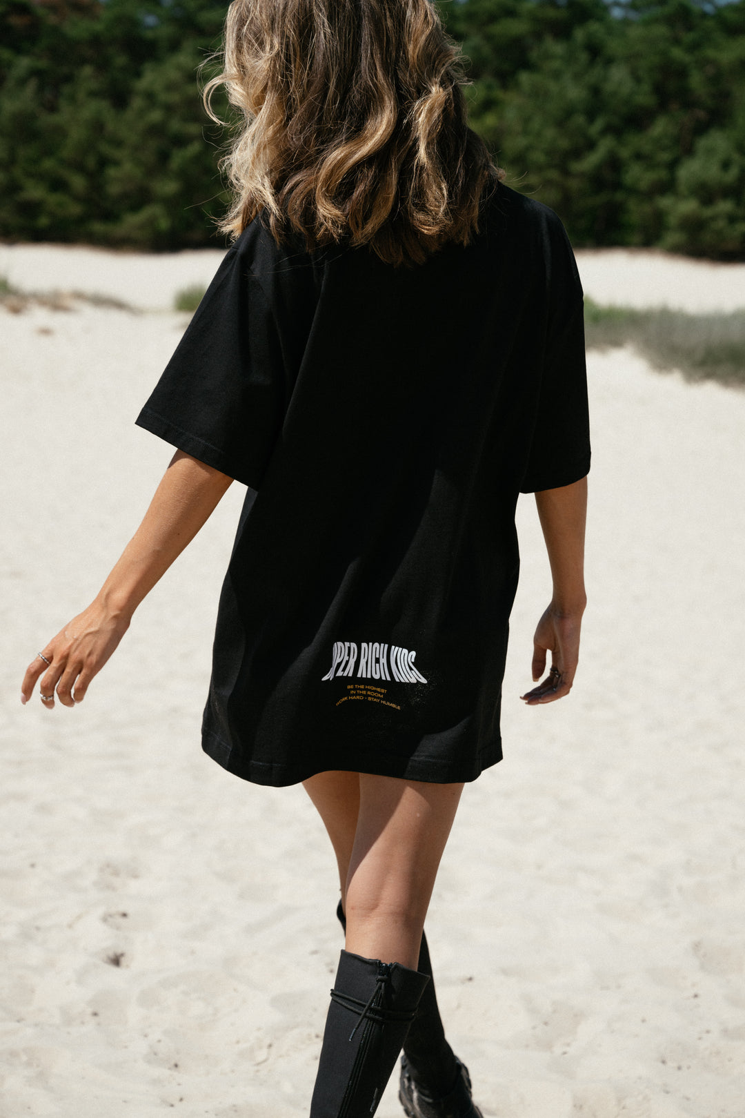 T-Shirt 'Highest in the Room' Black & Yellow