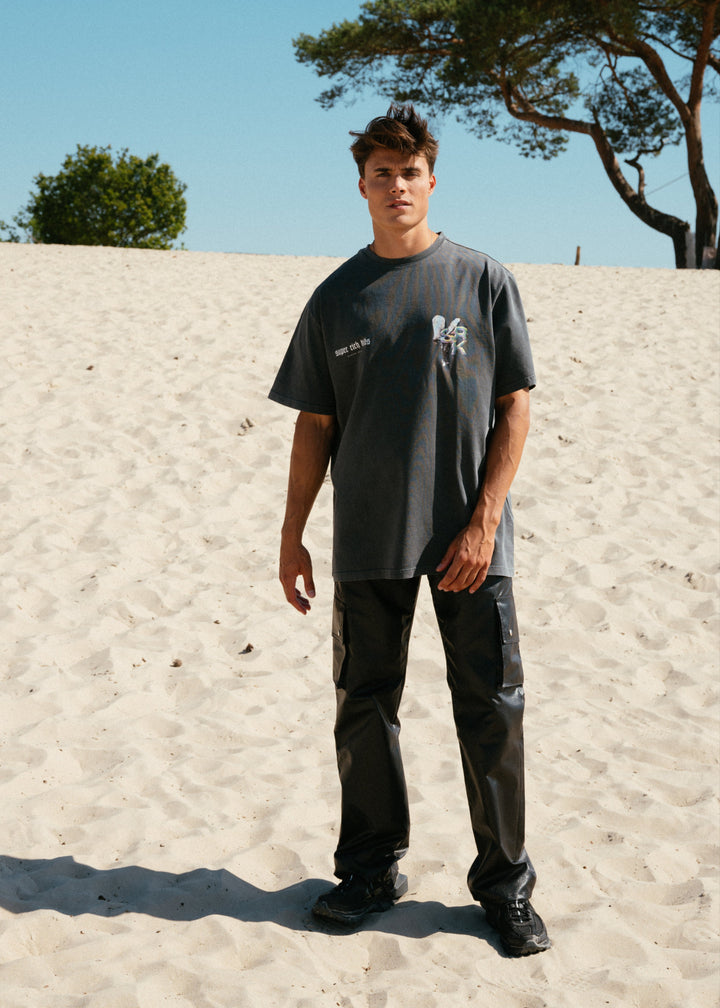 T-Shirt 'Spirit of SRK' Acid Wash Grey