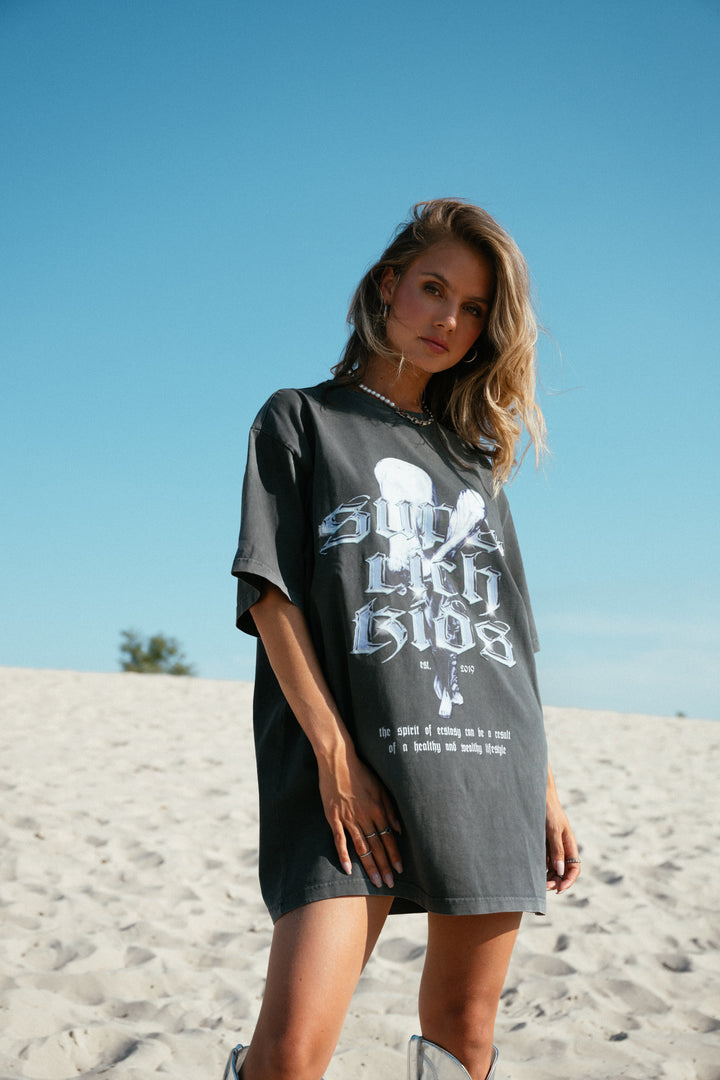 T-Shirt 'Spirit of Ecstacy' Acid Wash Grey