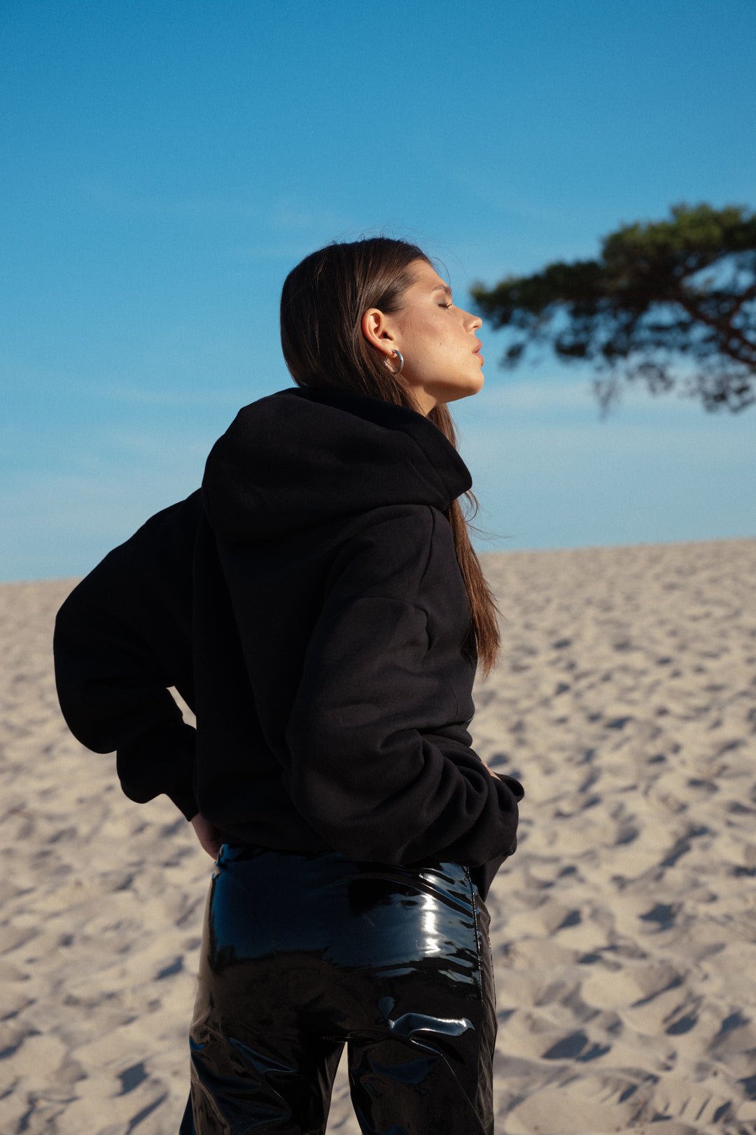 Hoodie 'Spirit of Ecstasy' zwart