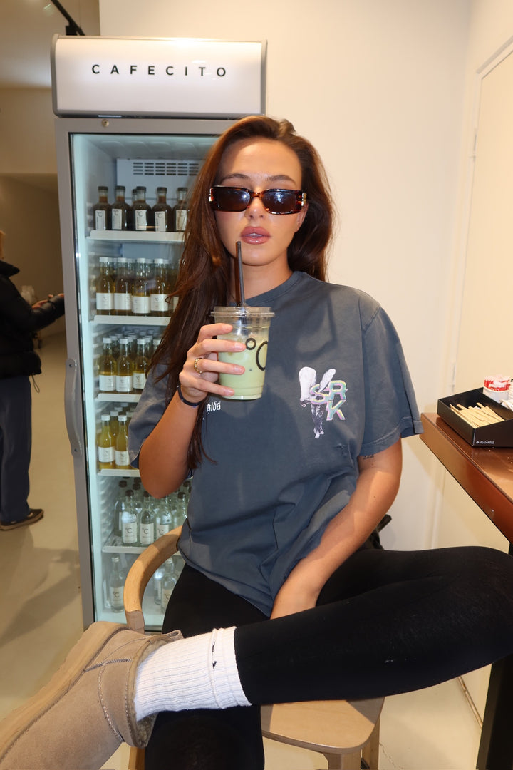 T-Shirt 'Spirit of SRK' Acid Wash Grey