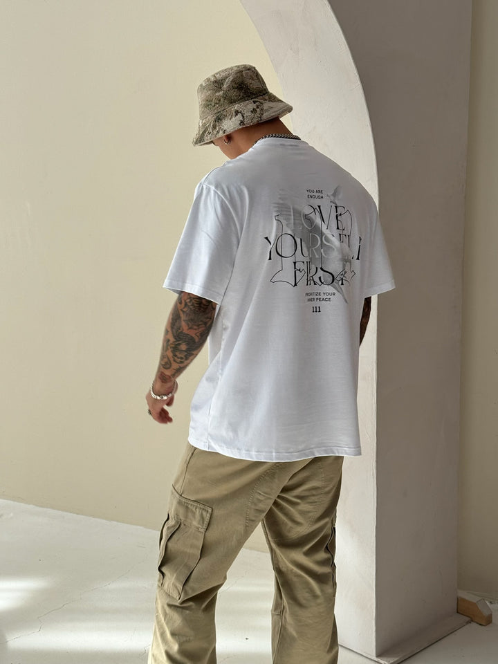 T-Shirt 'Love yourself' White