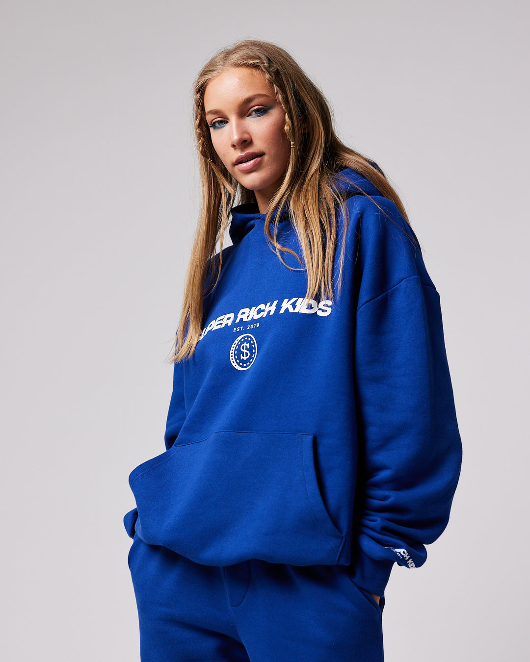 'Super Rich Kids' Hoodie Deep Navy