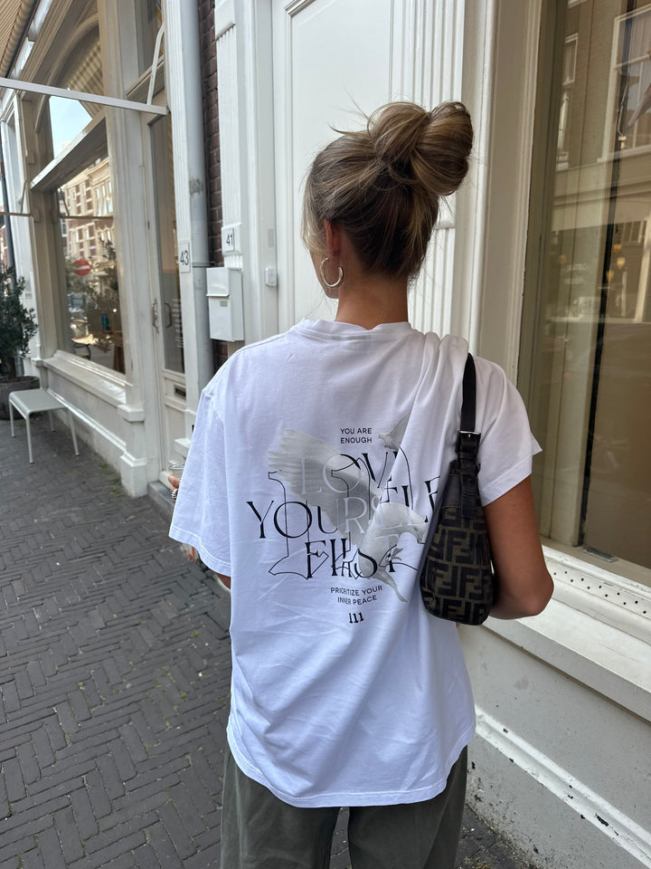 T-Shirt 'Love yourself' White