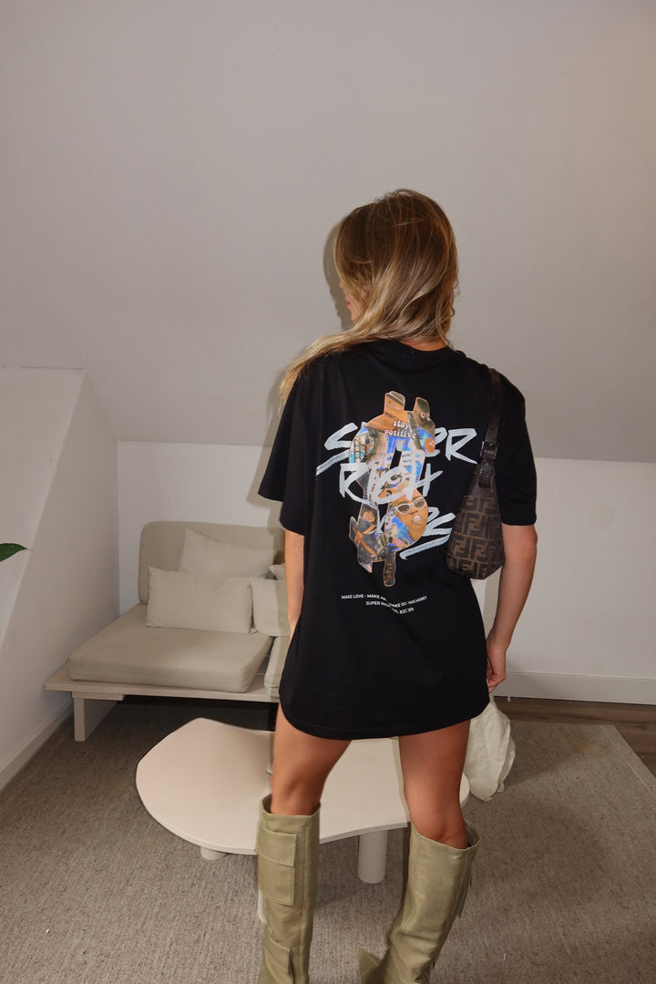 T-Shirt 'Stay Positive' Black