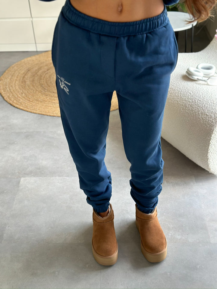 'Signature' Navy Joggers