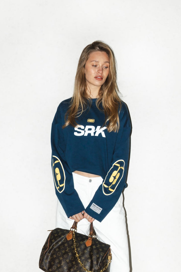 'Starlight' Longsleeve tee ‘Navy & Yellow’