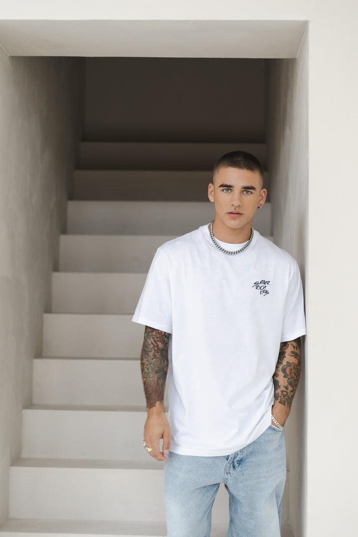 T-Shirt 'Stay Positive' White