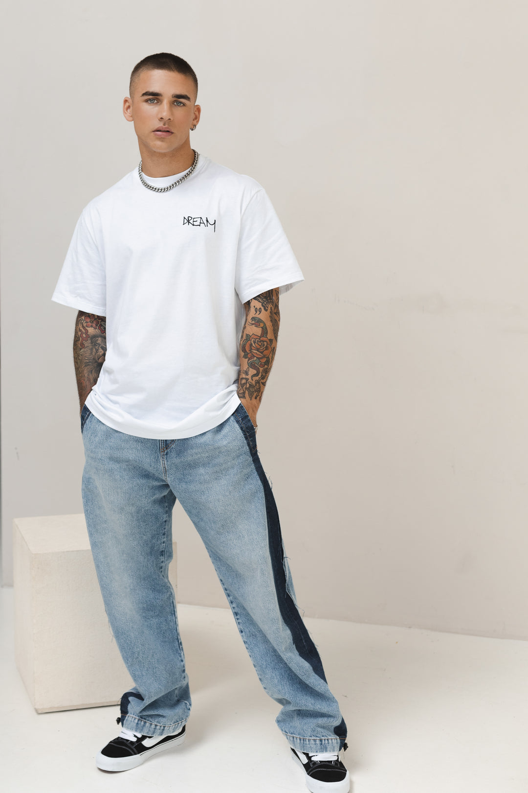 T-Shirt 'Dream' White & Black