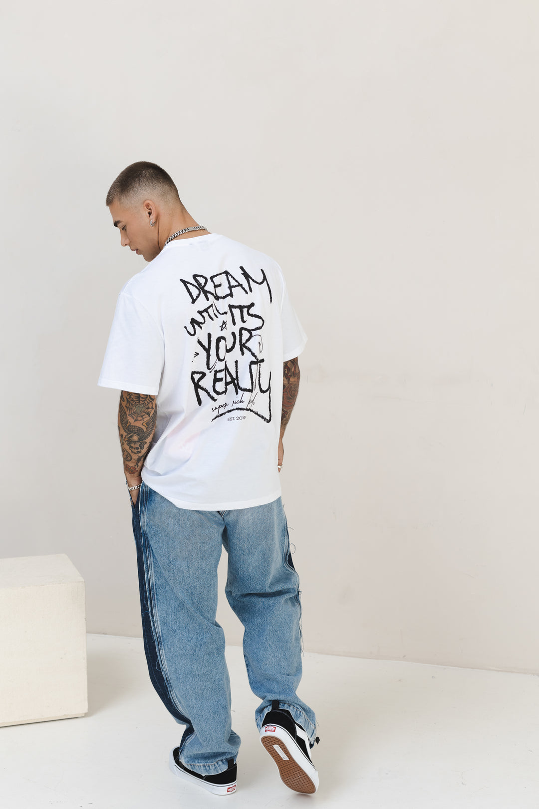 T-Shirt 'Dream' White & Black