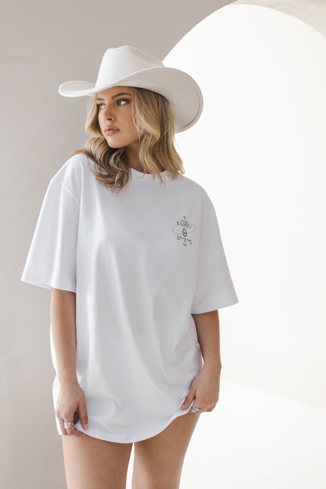 T-Shirt 'Trust your vision' White