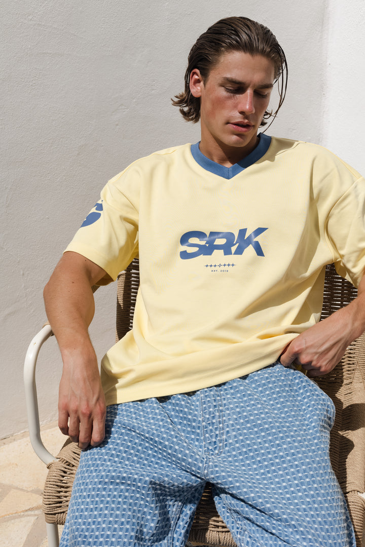SRK Jersey T-Shirt  'Butter Yellow & Blue'