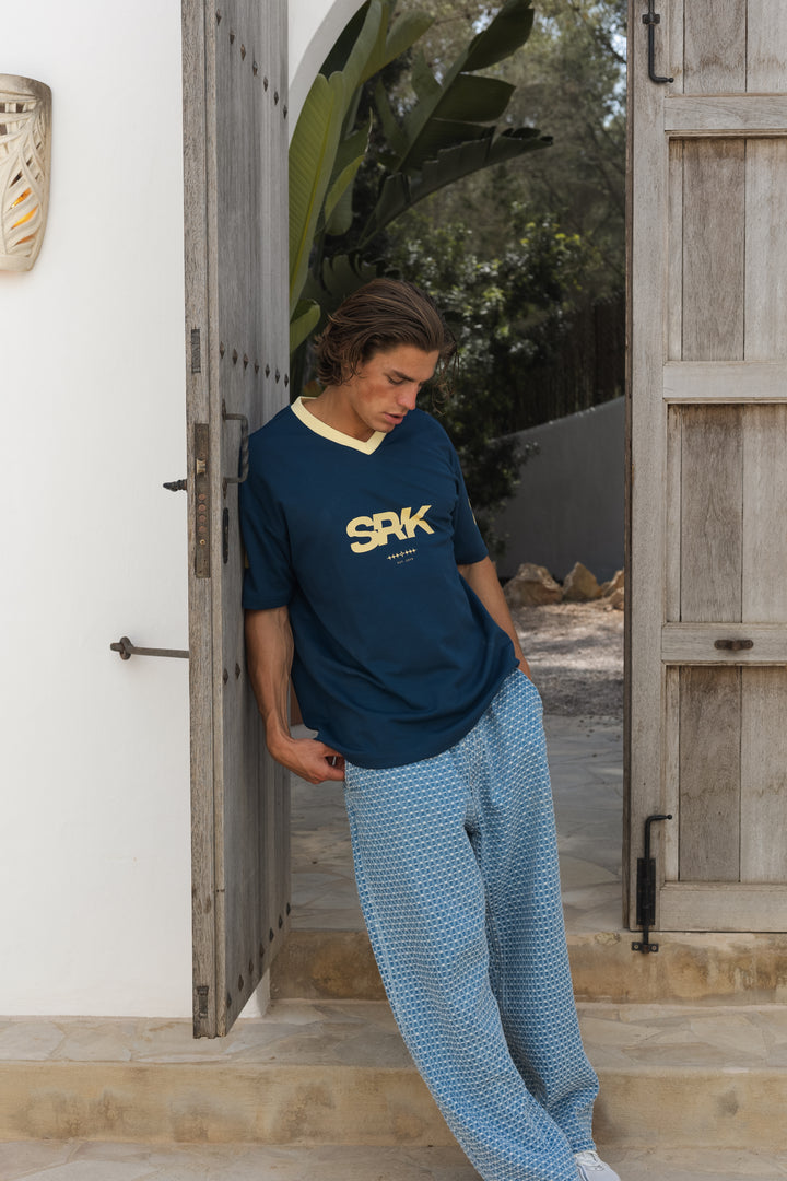 SRK Jersey T-Shirt  'Navy & Butter Yellow'