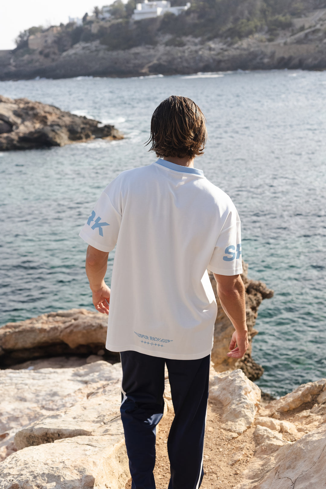 SRK Jersey T-Shirt 'Off White & Blue Ice'