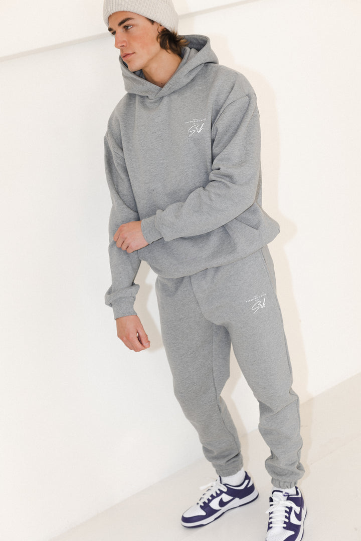 'Signature' Grey Melange Joggers