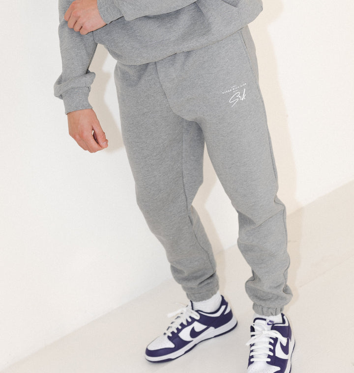 'Signature' Grey Melange Joggers