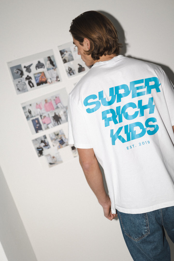 Super Rich Kids T-Shirt White & Blue