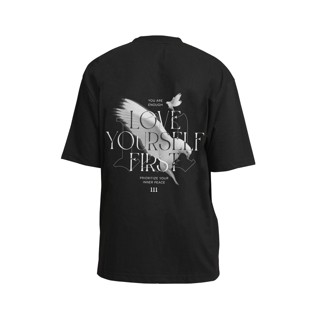 T-Shirt 'Love yourself' Black
