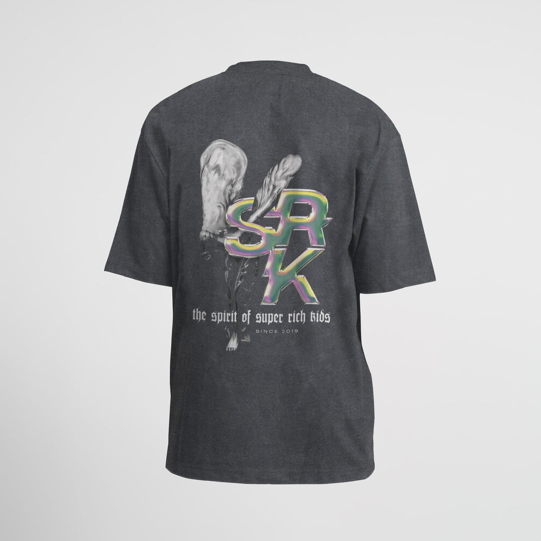 T-Shirt 'Spirit of SRK' Acid Wash Grey