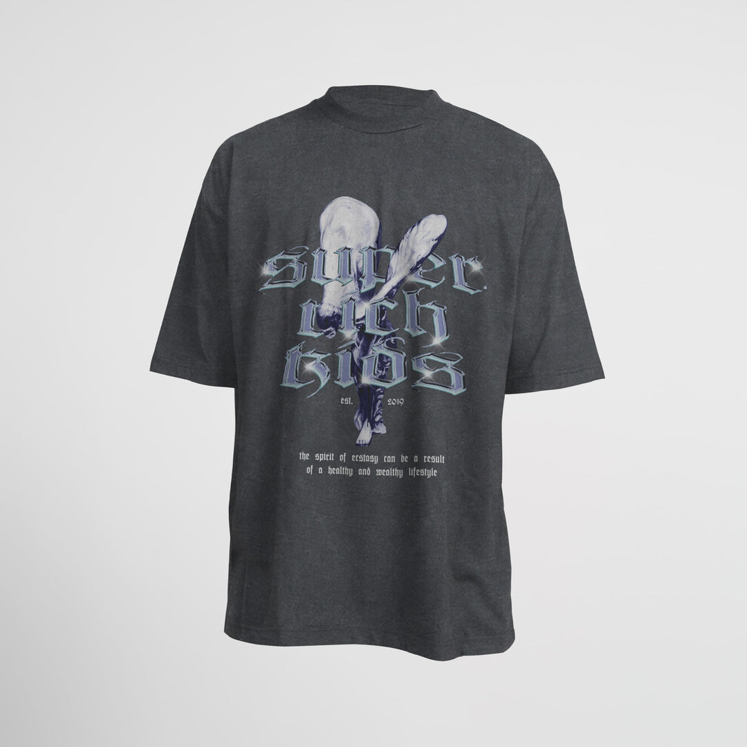 T-Shirt 'Spirit of Ecstacy' Acid Wash Grey