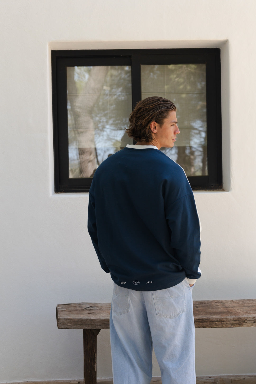 SRK Oversized Jersey 'Navy & Off White'