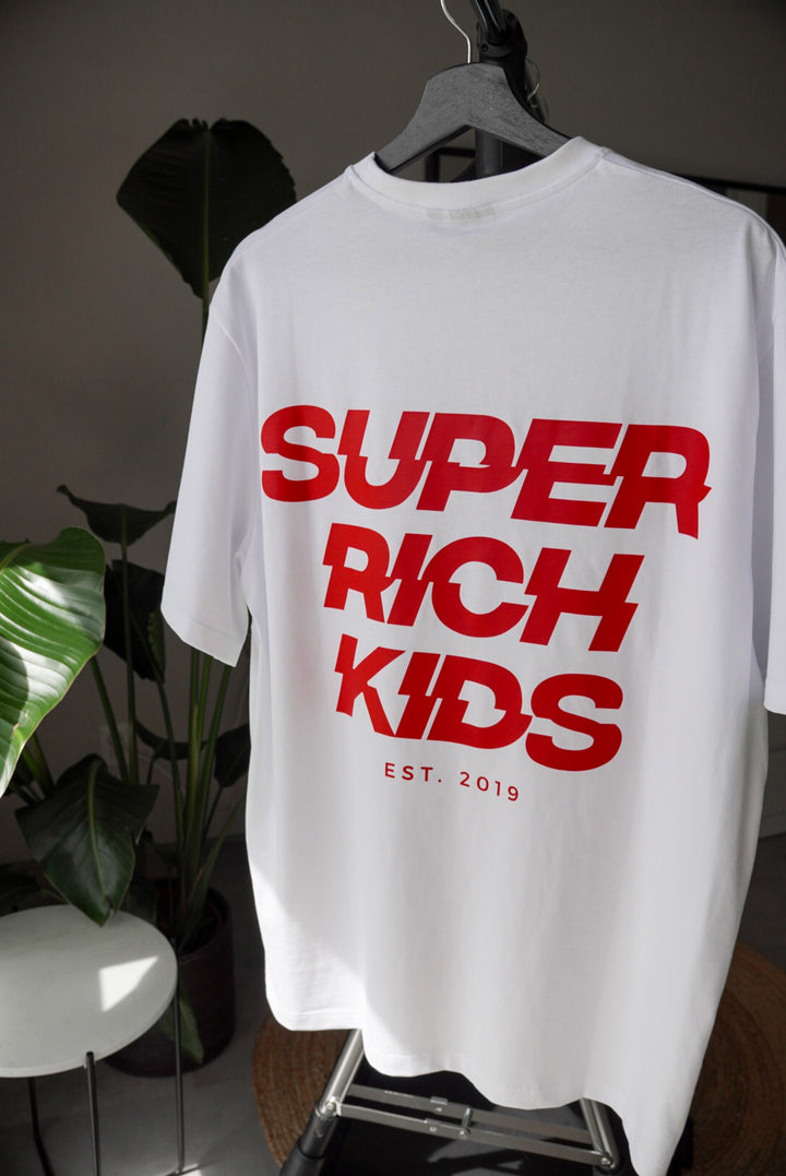 Super Rich Kids T-Shirt White & Red